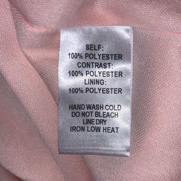 Lulus Greatest Lace Maxi Dress light pink lace bodice open back chiffon Skirt XS - Picture 12 of 17